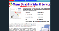 Desktop Screenshot of oranadisability.com