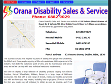 Tablet Screenshot of oranadisability.com